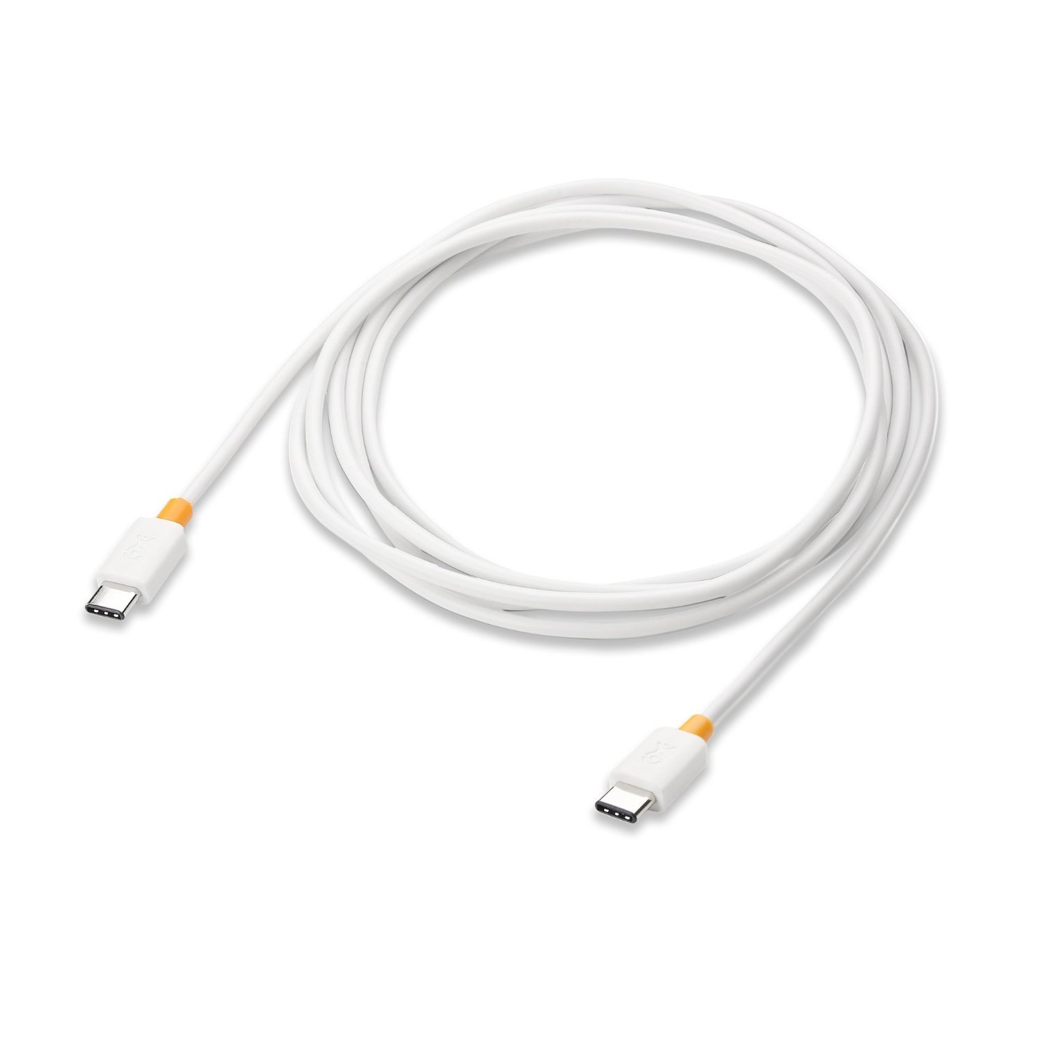 Premium USB C to USB C Cable 6.6ft - 60W Fast Charging & Data Sync - Compatible with Samsung Galaxy S10/S9/S8, Note 9/8, LG G6/V30, Nintendo Switch, Google Pixel, Nexus 5X/6P - White (Perfect for Home, Office & Travel Charging)