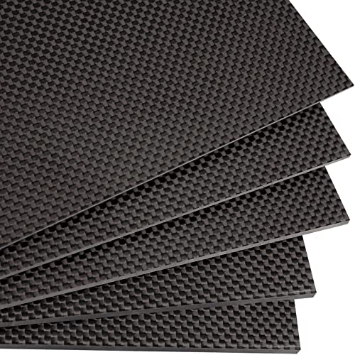 Premium 3K Carbon Fiber Sheet 400x500x3.0mm - 100% Pure Carbon Fiber Laminate Plate with Glossy Surface & Plain Weave Pattern - Ideal for Automotive, Aerospace, DIY Projects & Industrial Applications