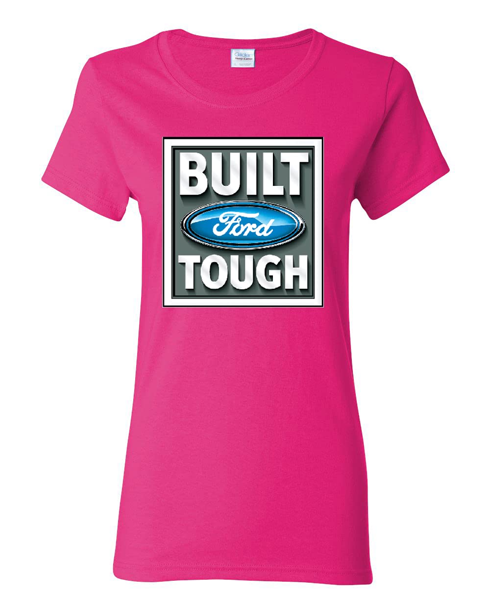 Official Licensed Ford Mustang Shelby Graphic T-Shirt for Women | Classic Cars & Trucks Collection | Built Ford Tough Apparel for Casual Wear & Car Enthusiasts