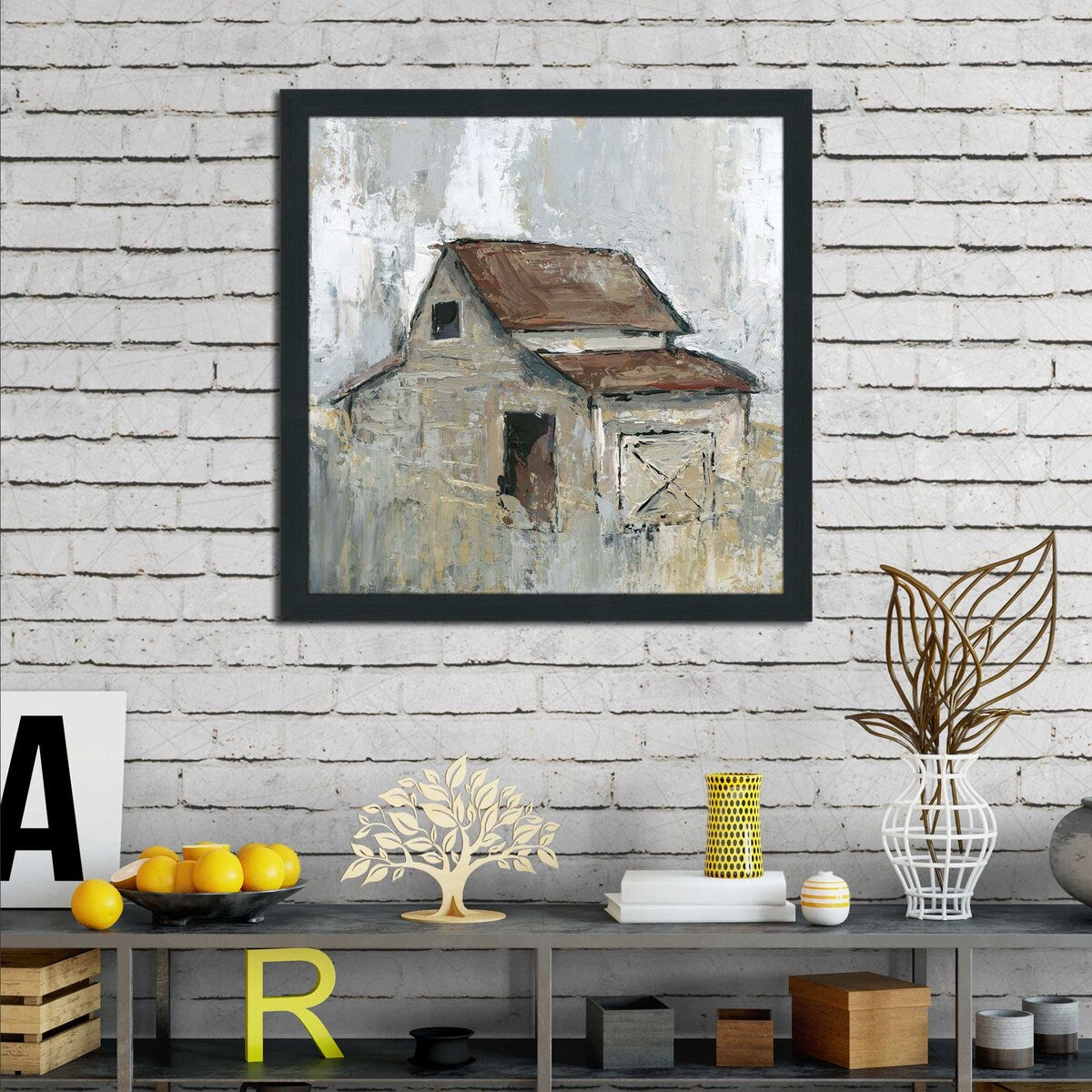 Barn at Midday by Carol Robinson - Premium Acrylic Wall Art Print - Perfect for Living Room, Bedroom & Office Decor
