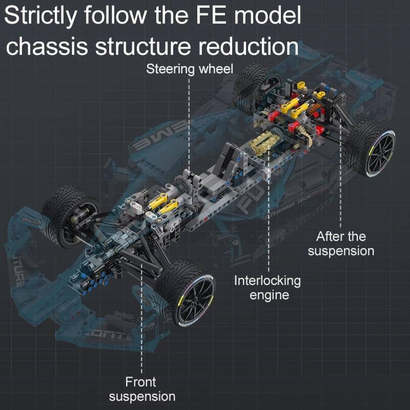 Cada C64004 Formula E Racing Car Building Kit - 1667pcs STEM Toy for Kids & Adults | Perfect for Collectors, Gifts, and Educational Play