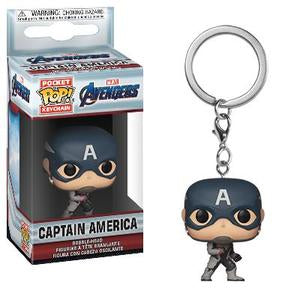 Marvel Avengers Endgame Captain America Quantum Realm Suit Pocket Pop! Vinyl Keychain - Collectible Figure for Backpacks, Keys & Gifts