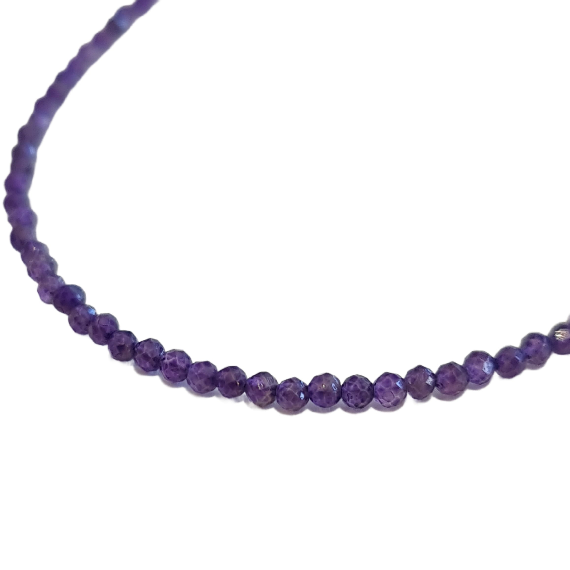 Roxia Genuine Amethyst Crystal Necklace for Women - Elegant Purple Gemstone Jewelry for Healing, Meditation & Spiritual Gifts