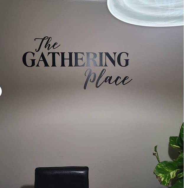 The Gathering Place Quote Wall Decals - 23”x11