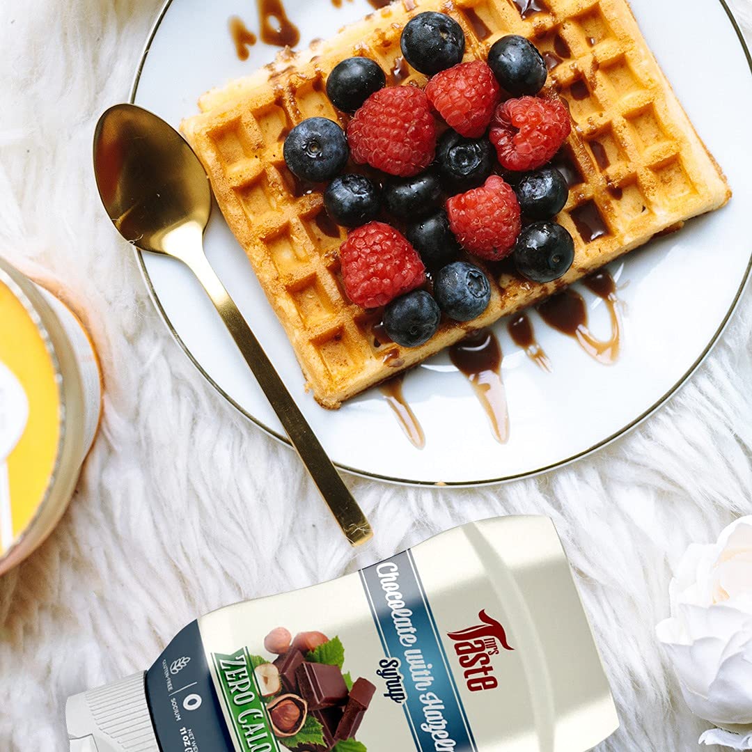 Sugar Free Blueberry Syrup - Zero Calorie, No Sugar Added, Keto & Paleo Friendly, High Fiber, Low Sodium - Healthy Pancake Topping & Dessert Sauce (11oz) - Perfect for Waffles, Yogurt & Ice Cream