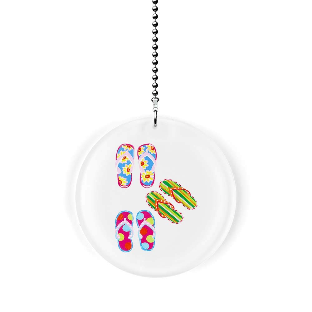 Flip Flops Fan with Light Pull Chain - Ceiling Fan Light Control for Bedroom, Living Room & Outdoor Spaces