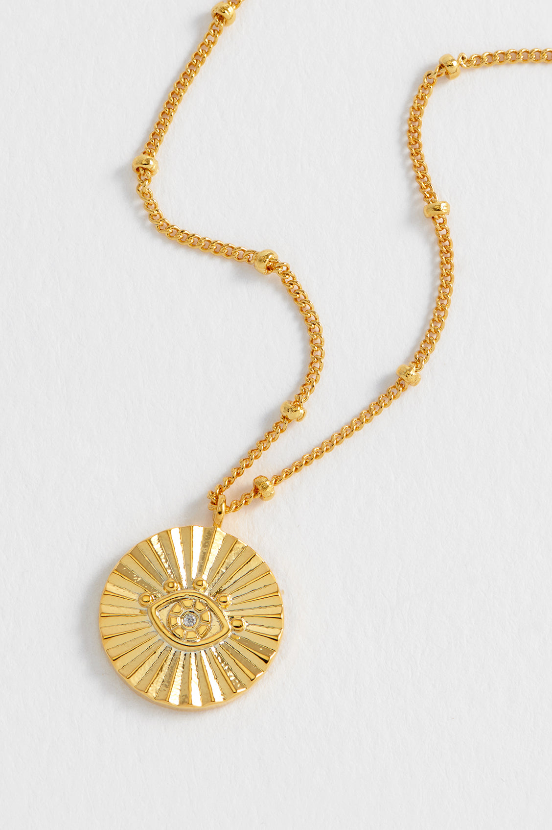 Boho Eye Coin Necklace - Handmade Bohemian Evil Eye Jewelry for Women - Perfect for Layering, Festivals, and Everyday Boho Style