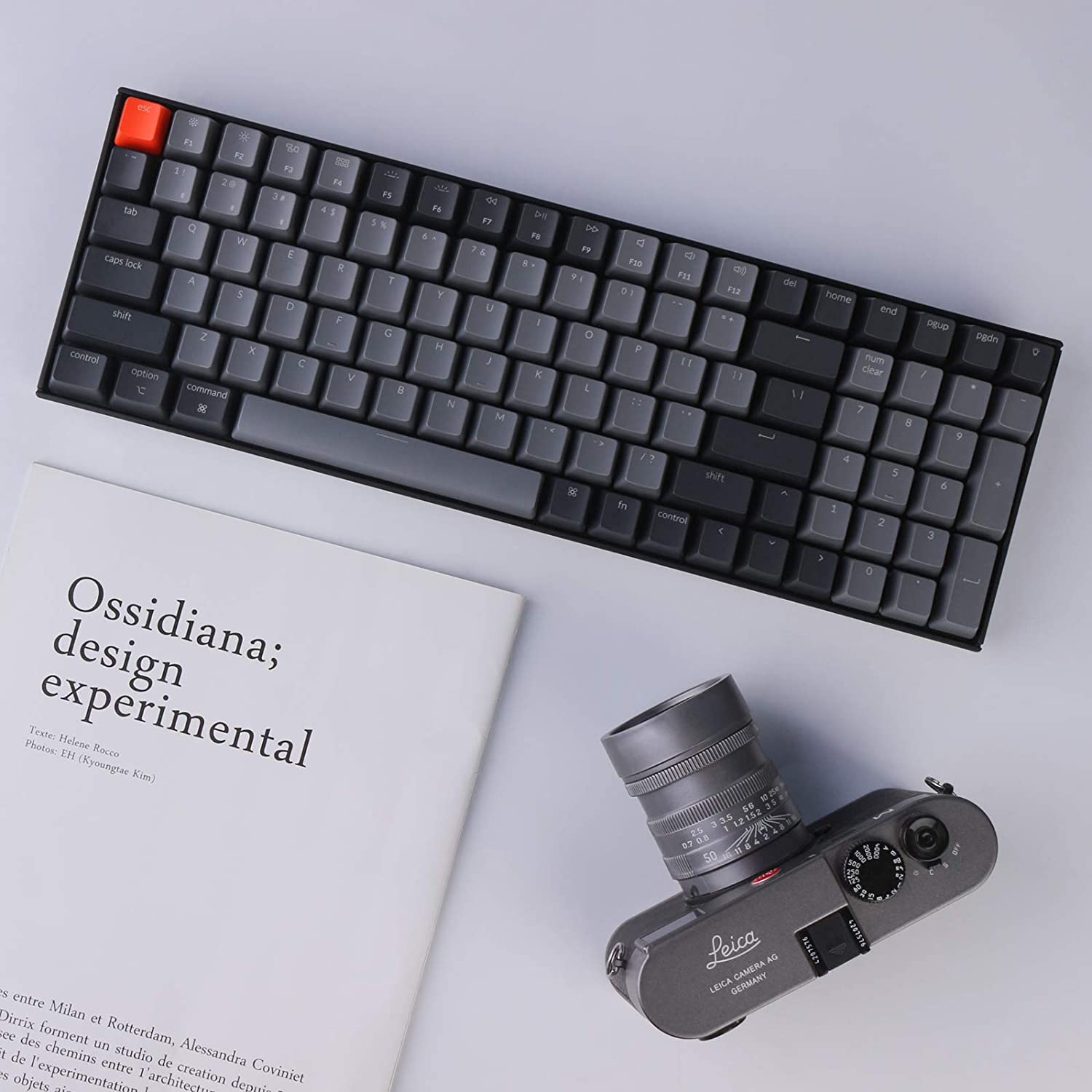 Keychron K4 Version 2 Wireless Mechanical Gaming Keyboard - 100-Key Bluetooth/USB-C Wired Keyboard with White LED Backlight, Gateron G Pro Red Switches, 96% Compact Layout for Mac & Windows PC (Plastic Frame) - Perfect for Office Work, Gaming & Programming