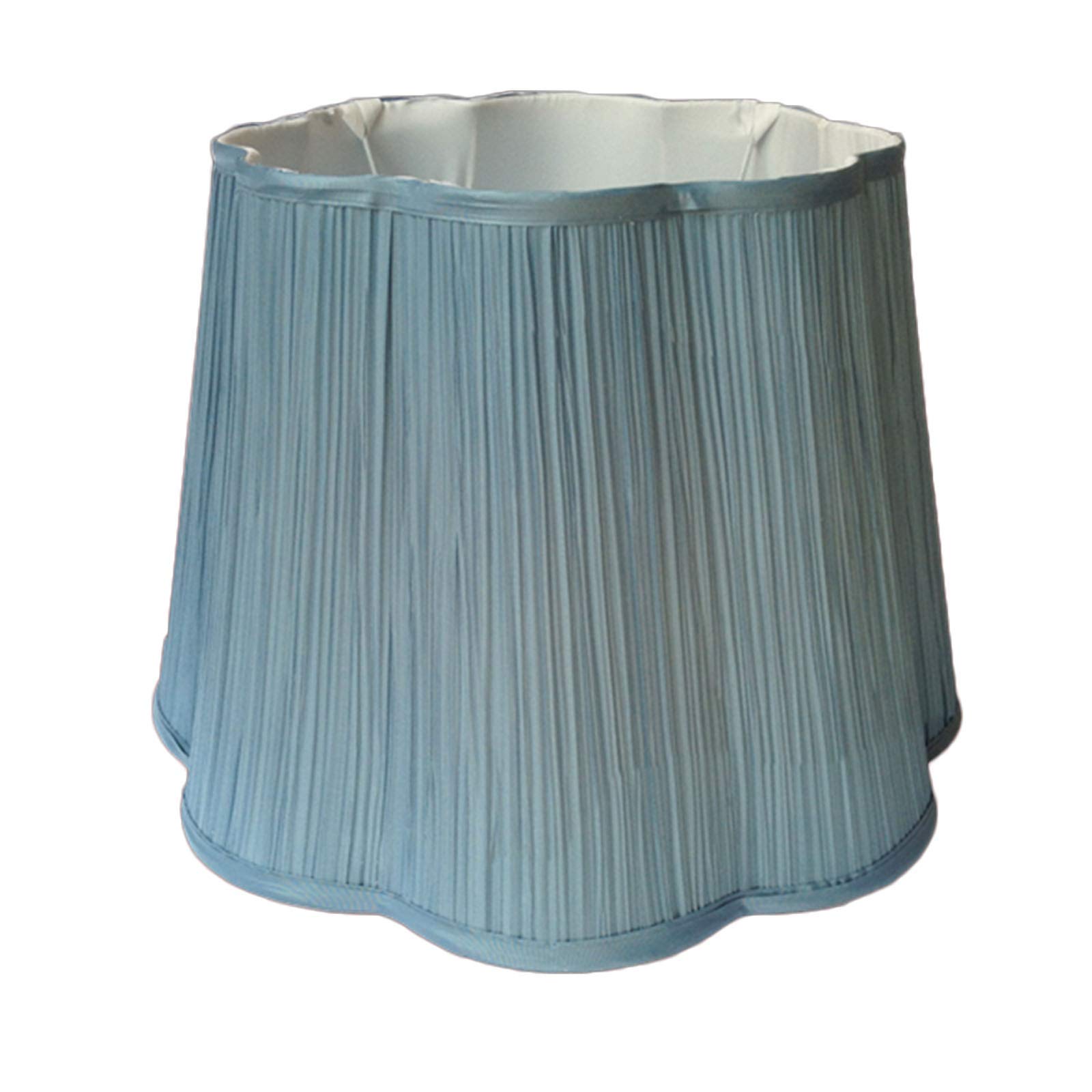 ADSE Fabric Folding Lampshade - Sky Blue E27 Screw Base - 40cm Lamp Shade for Table & Floor Lamps - Perfect for Living Room, Bedroom & Office Lighting Decor