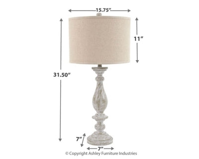 Bernadate Modern Table Lamp Set of 2 - Bedside Nightstand Lighting for Bedroom, Living Room & Office - Warm White LED Accent Lamp with Fabric Shade