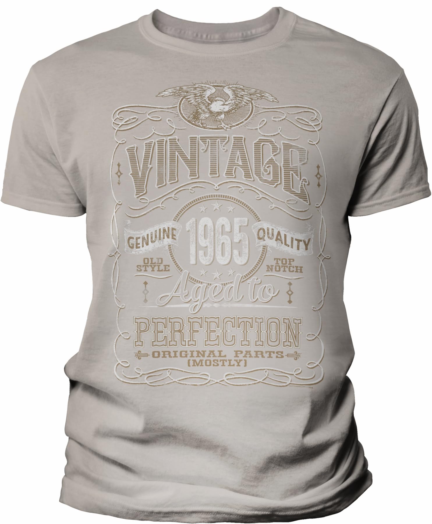 Vintage 1965 Aged to Perfection 60th Birthday Gift T-Shirt for Men - Perfect 60th Birthday Party Outfit & Funny Milestone Celebration Apparel