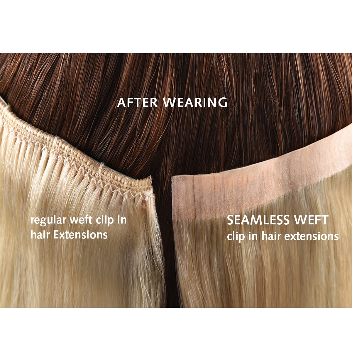 Rose Bud Clip-In Human Hair Extensions - 7Pcs 16 Clips Remy Hair Weft for Seamless Blending | Natural Real Human Hair for Volume & Length | Perfect for Weddings, Parties & Daily Styling