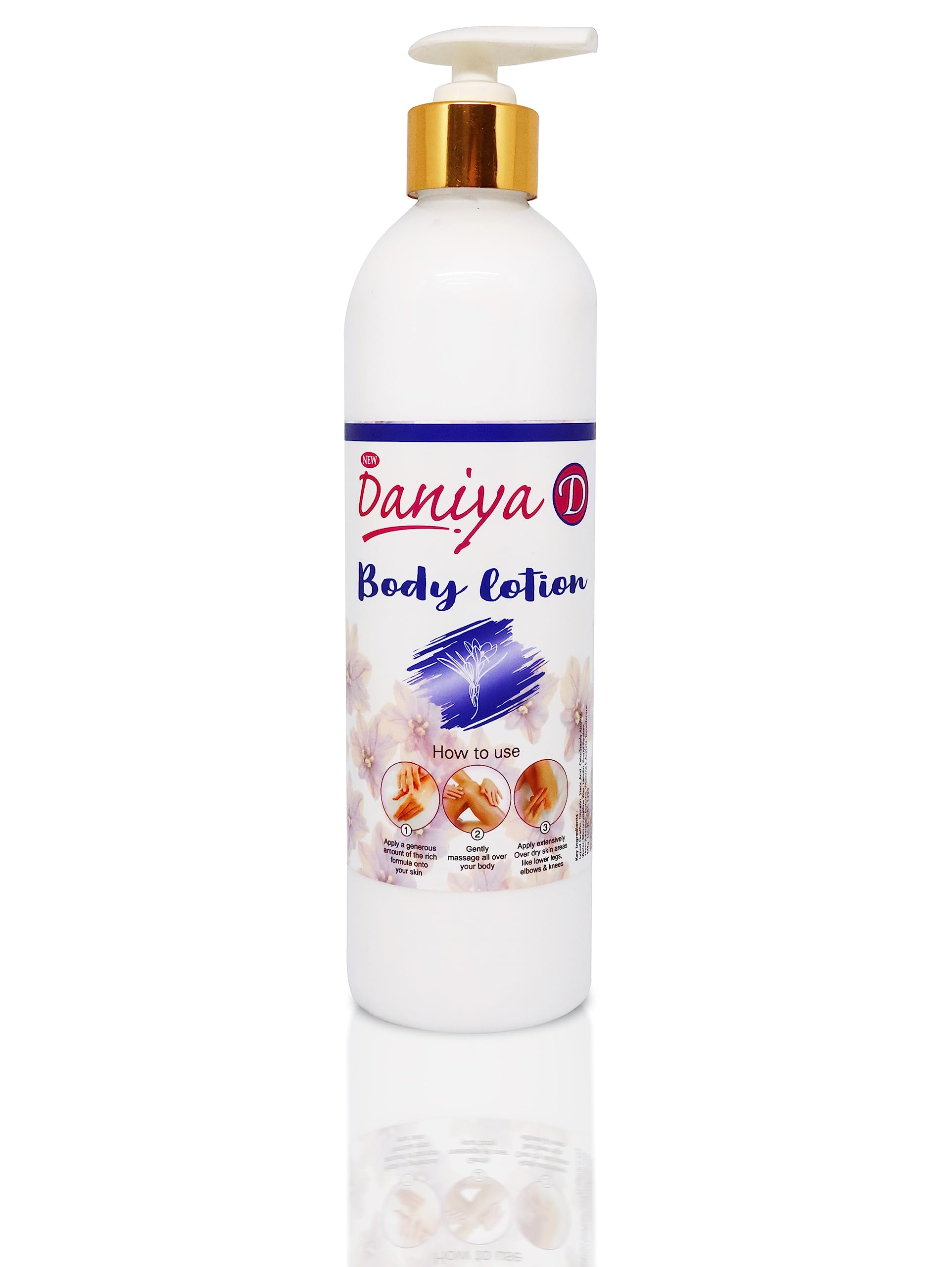 Daniya Moisturizing Body Lotion for Dry Skin - 16.9oz (500ml) - Hydrating & Nourishing Cream for Women & Men - Perfect for Daily Use, After Shower & Before Bed