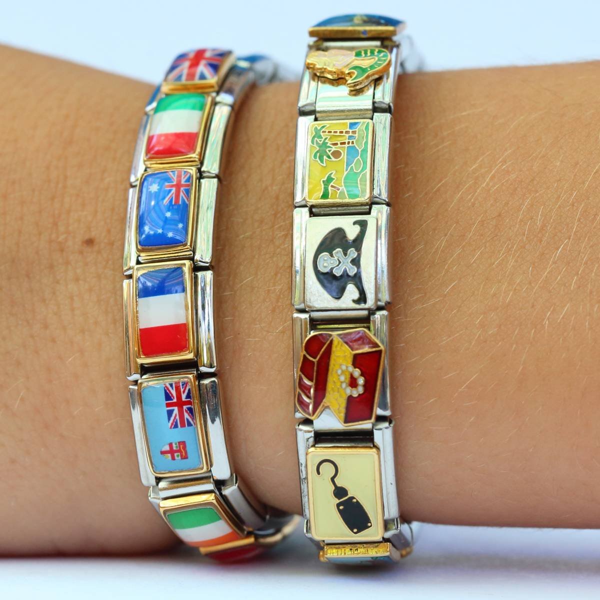 Martial Arts Red Belt - Premium Italian Charm Bracelet for Men - Perfect for Karate, Taekwondo & MMA Training Gifts