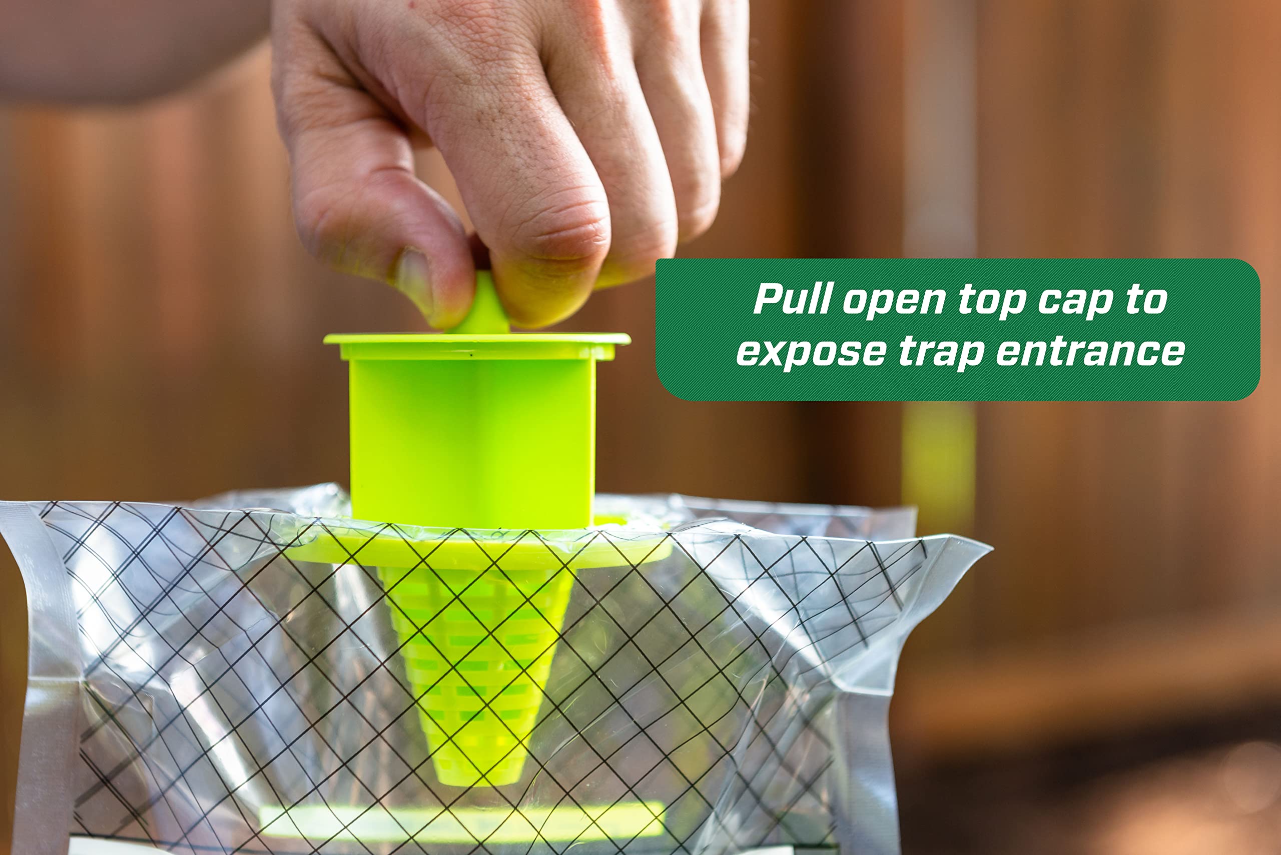 RESCUE! Disposable Yellowjacket Trap - Mountain & Pacific Formula - 24 Traps for Outdoor Pest Control | Effective Wasp & Hornet Catcher for Patio, Garden, and Camping Areas