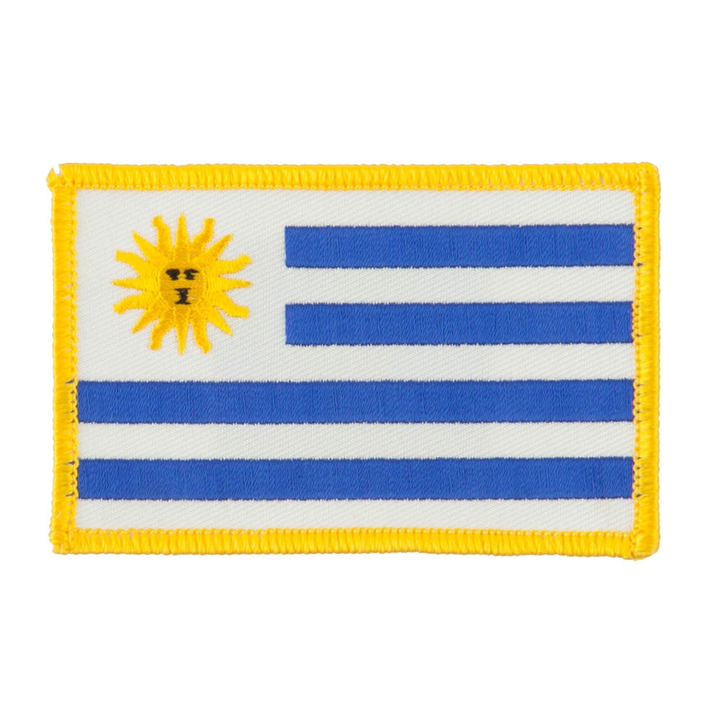 Uruguay Flag Embroidered Patches - Premium South American Country Flag Badges for Backpacks, Jackets & Hats - Perfect for Travel Enthusiasts & Soccer Fans