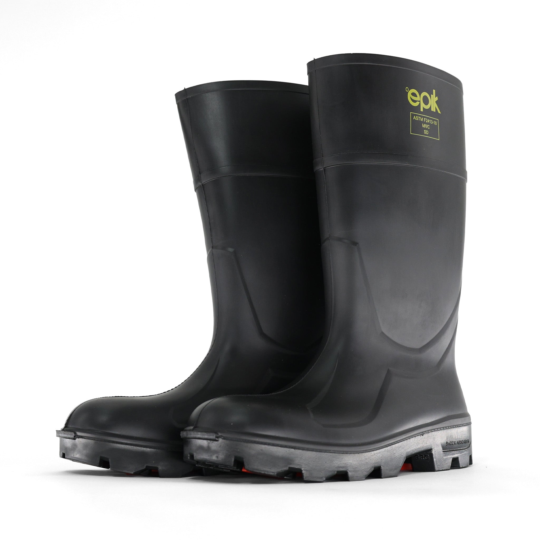 Black Tread Boots for Men & Women - Durable Non-Slip Work Boots for Hiking, Construction & Outdoor Activities
