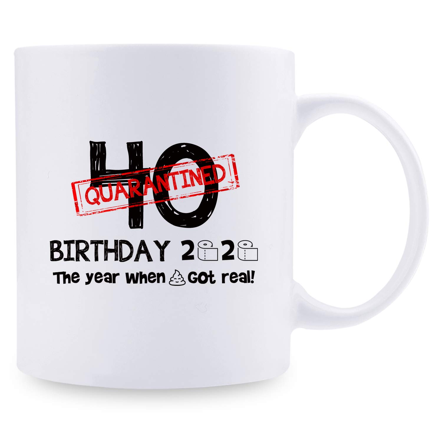 40th Birthday Coffee Mug - Funny 11 oz Quarantined Birthday Gift for Women - Perfect for Mom, Sister, Best Friend, Wife & Daughter | Great for Office Use, Home Coffee Breaks & Birthday Celebrations