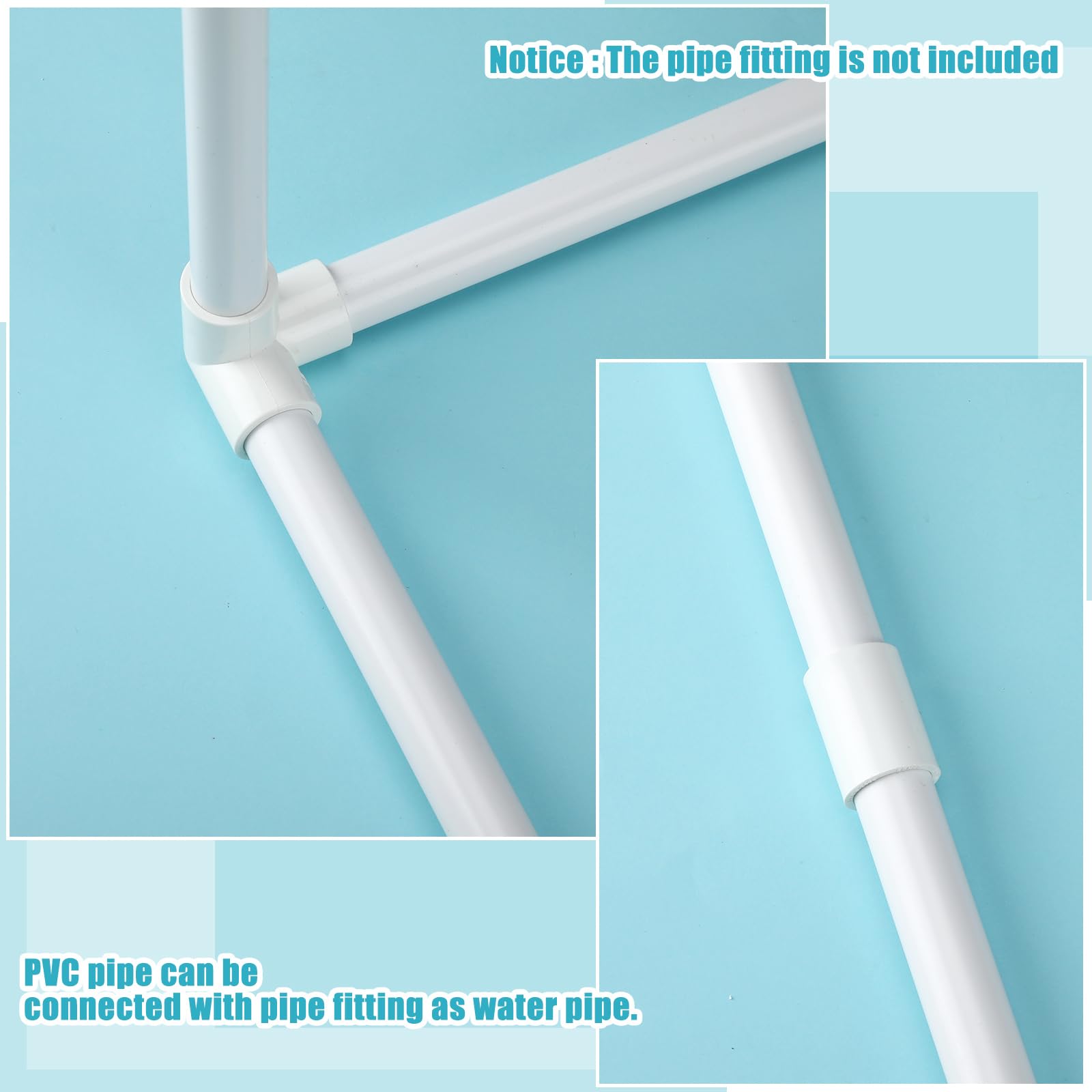 20 Pcs White PVC Pipe Sch40 Furniture Grade for DIY Projects - 1 Inch x 4 Ft - Perfect for Home, Greenhouse, Garden, Farm & Workshop Use