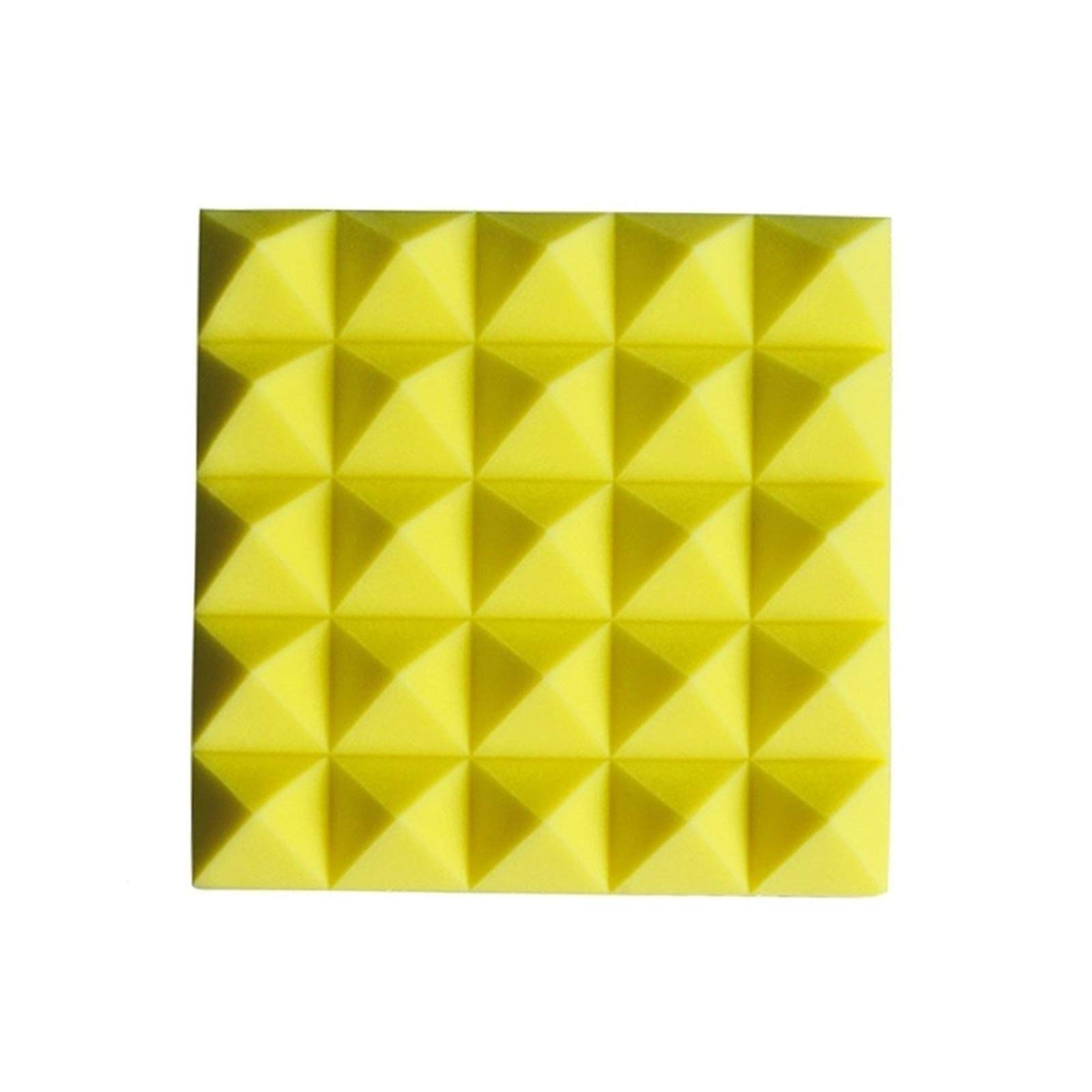 Z-XIYIN Acoustic Foam Panels - Professional Studio Bass Traps & Soundproofing Foam for Noise Reduction, Sound Absorption - Ideal for Home Studios, KTV, Podcast Rooms (Yellow)