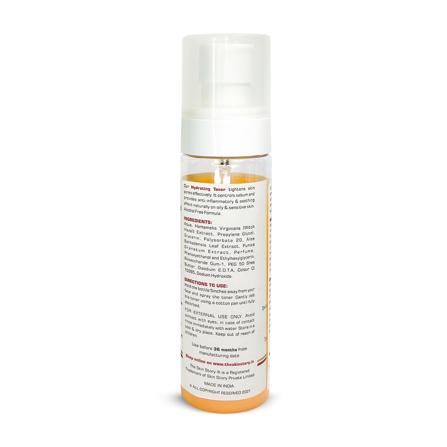 The Skin Story Hydrating & Pore Minimizing Toner 100ml - Witch Hazel, Pomegranate & Aloe Vera for Flawless, Glassy Skin | Smoother, Tighter & Radiant Complexion | Paraben-Free | Perfect for Daily Skincare Routine & Post-Cleansing Treatment