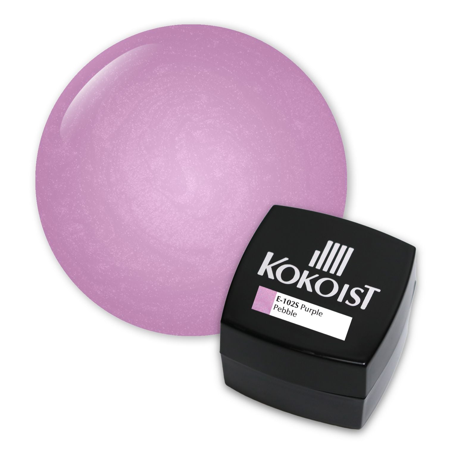 Kokoist E 102S Purple Pebble Nail Gel Polish - Long Lasting UV LED Soak Off Gel for Salon & Home Manicure | Perfect for Nail Art, French Tips & Special Occasions