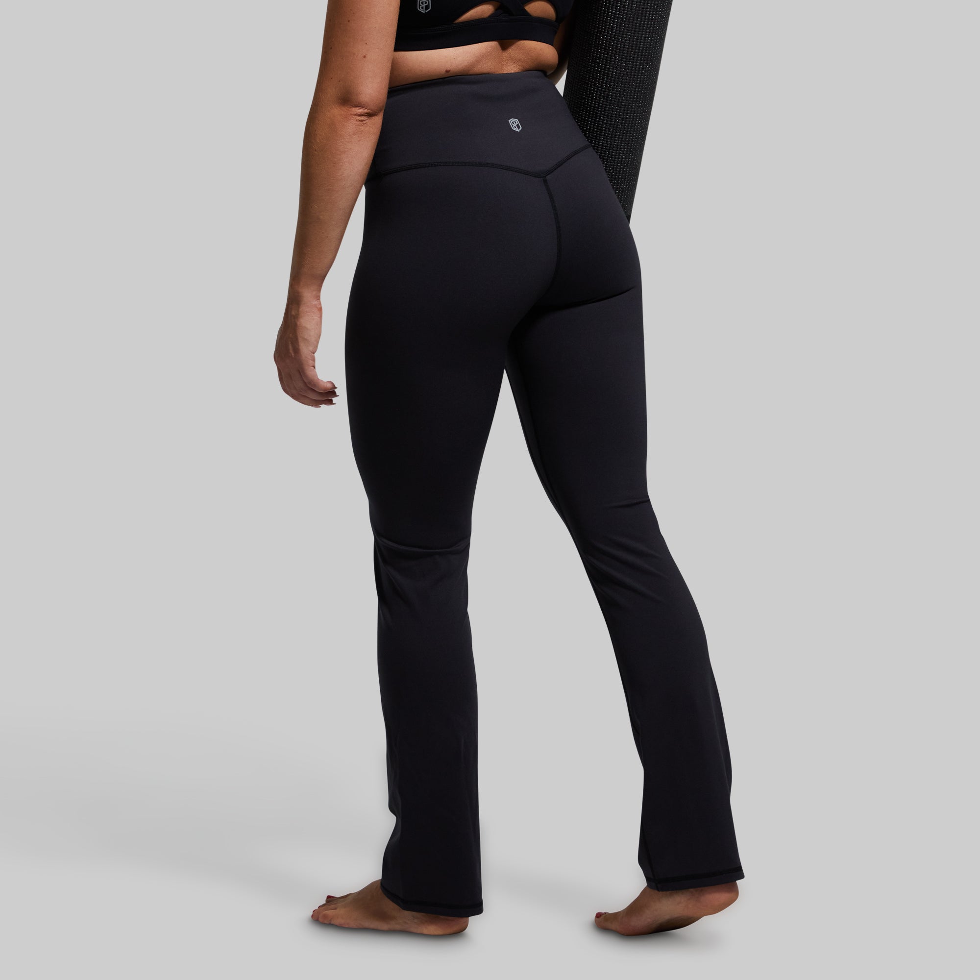 High Waist Yoga Pants Straight Leg - Black Workout Pants for Women - Perfect for Yoga, Gym & Lounge Wear