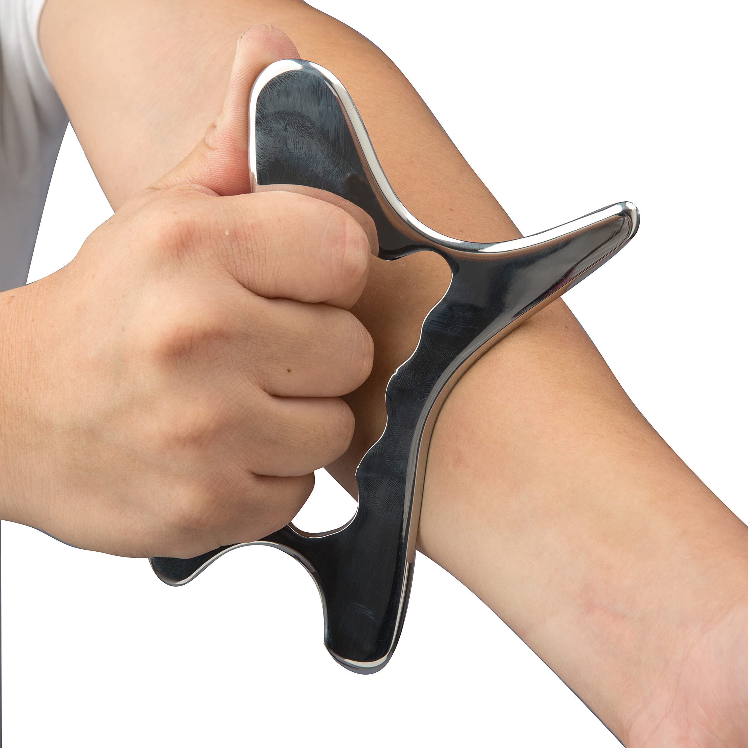 Premium Stainless Steel Gua Sha Scraping Tool for Muscle Massage & Pain Relief - IASTM Therapy Tool to Relax Soft Tissue, Reduce Headache, Neck & Back Pain - Perfect for Home Spa, Physical Therapy & Self-Care Routine