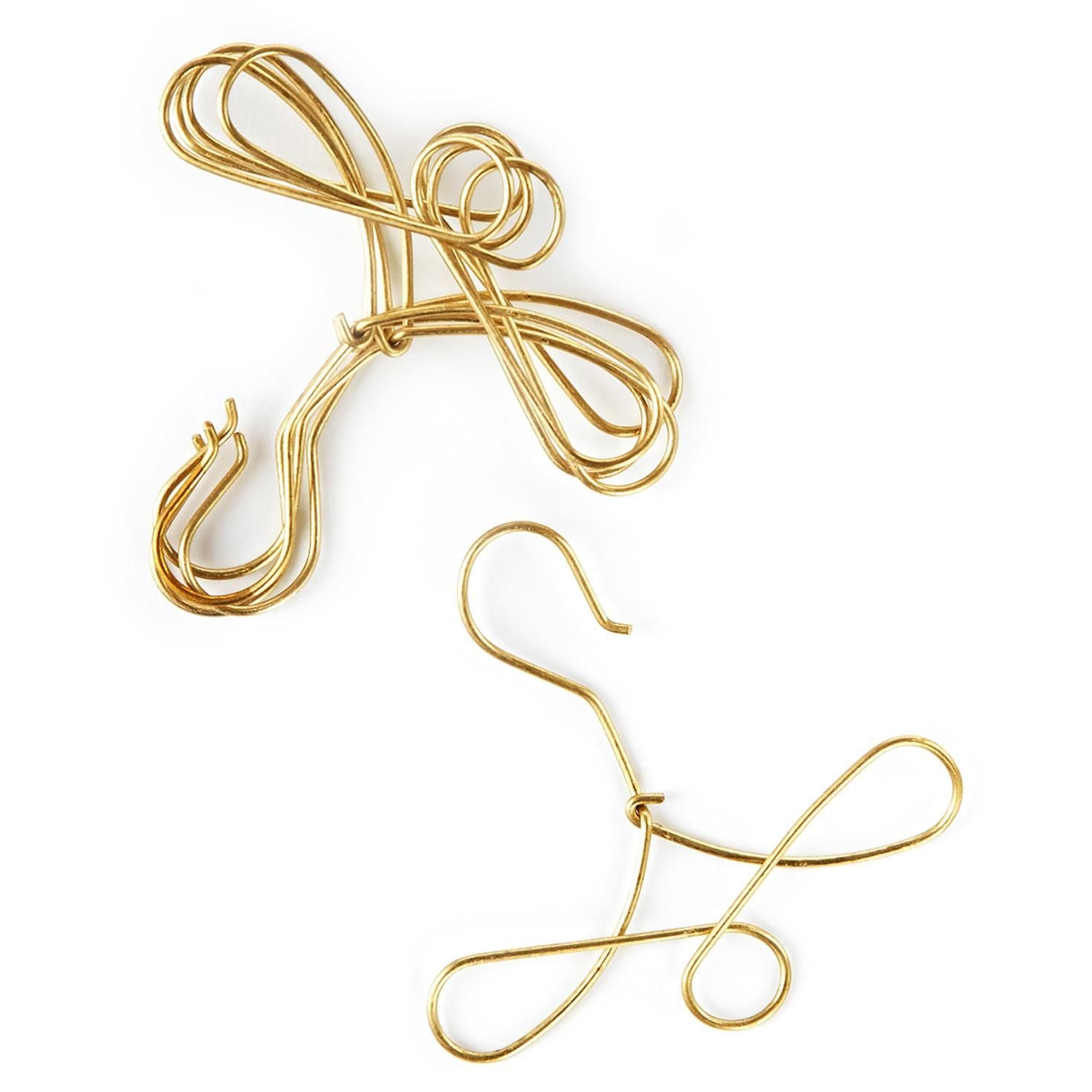 Hallmark Keepsake Christmas Mini Ornament Hooks - Set of 4 Miniature Hangers for Small Tree Decorations | Perfect for Holiday Decor, DIY Crafts & Gift Wrapping
