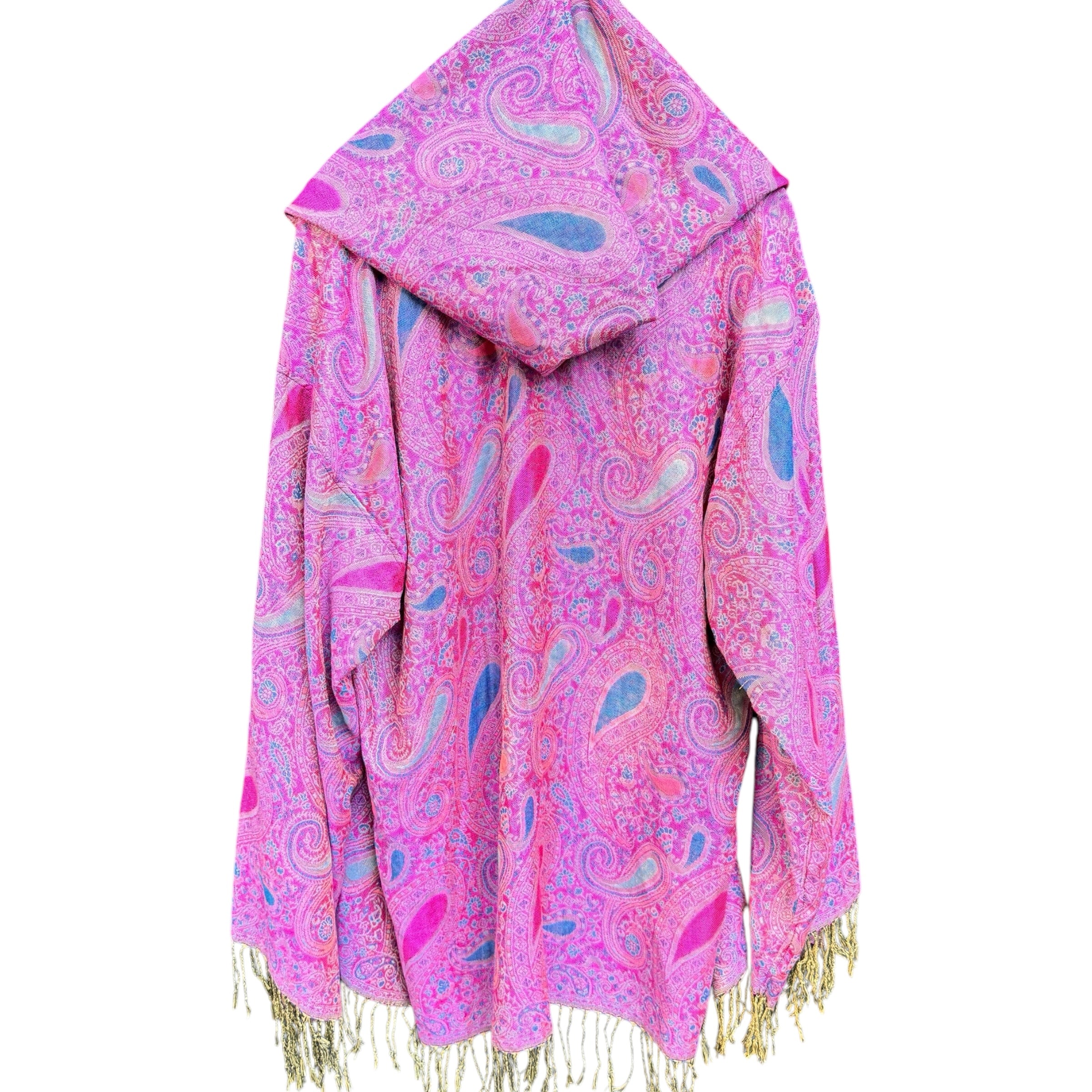 PASH ROBE - Pink Paisley Queen Kimono Robe for Women | Soft Lightweight Bathrobe | Spa, Lounge, Beach Cover Up | Gift for Her
