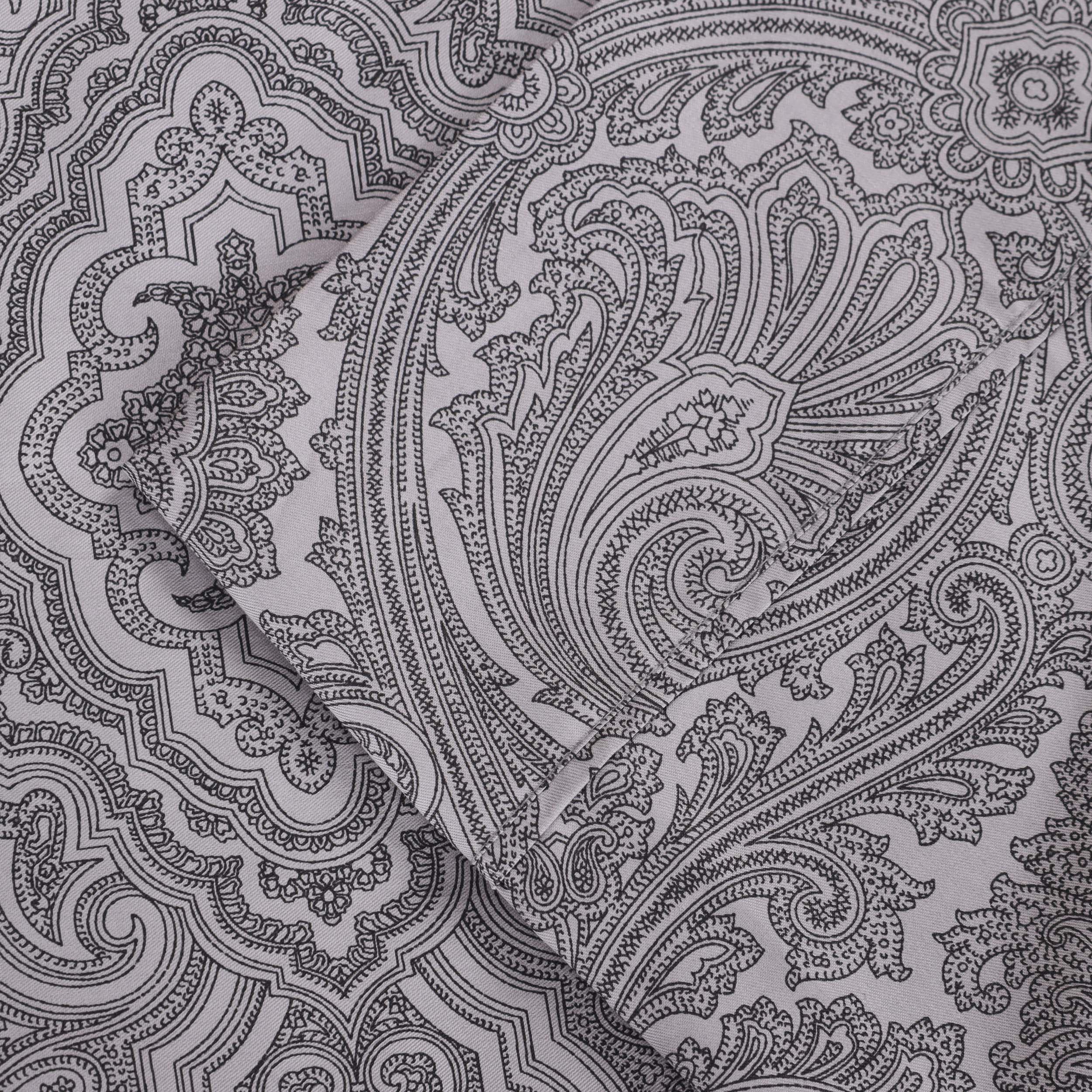 Italian Paisley 600 Thread Count Cotton Blend Deep Pocket Sheet Set - Ultra Soft Bedding for Queen & King Size Beds - Perfect for Luxury Hotels, Guest Rooms & Master Bedrooms