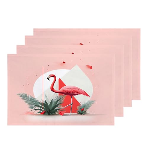 Pink3 Flamingo Geometric Pink03