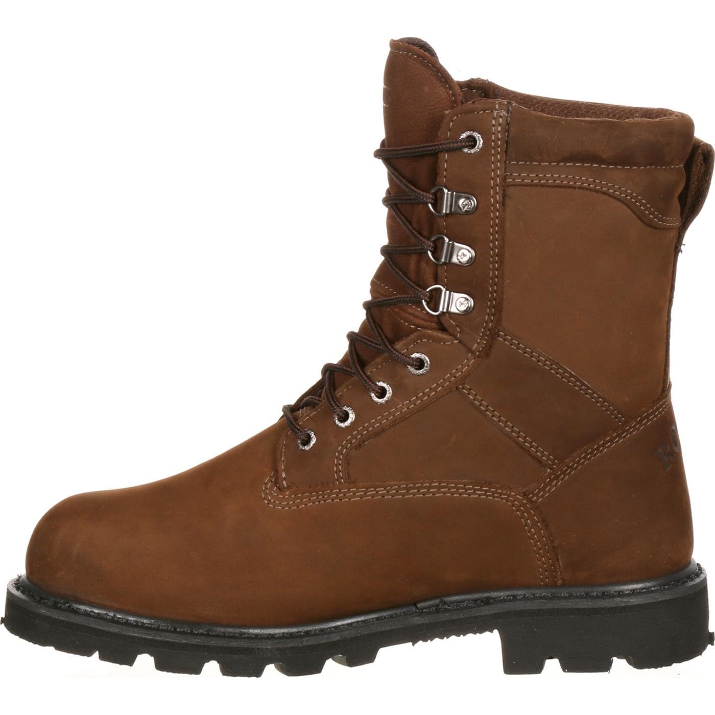 ROCKY Ranger Steel Toe GORE-TEX® Waterproof 600G Insulated Work Boot for Men - Heavy Duty Construction, Hiking & Outdoor Work - Durable Safety Shoes for Cold Weather