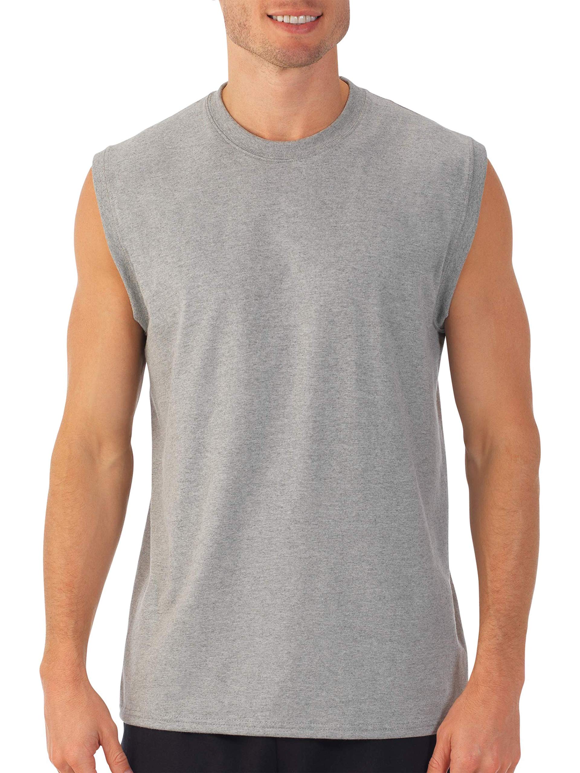 Fruit of the Loom Men's Breathable Sleeveless Undershirt - Moisture Wicking Athletic Tank Top for Gym, Workout & Summer Comfort