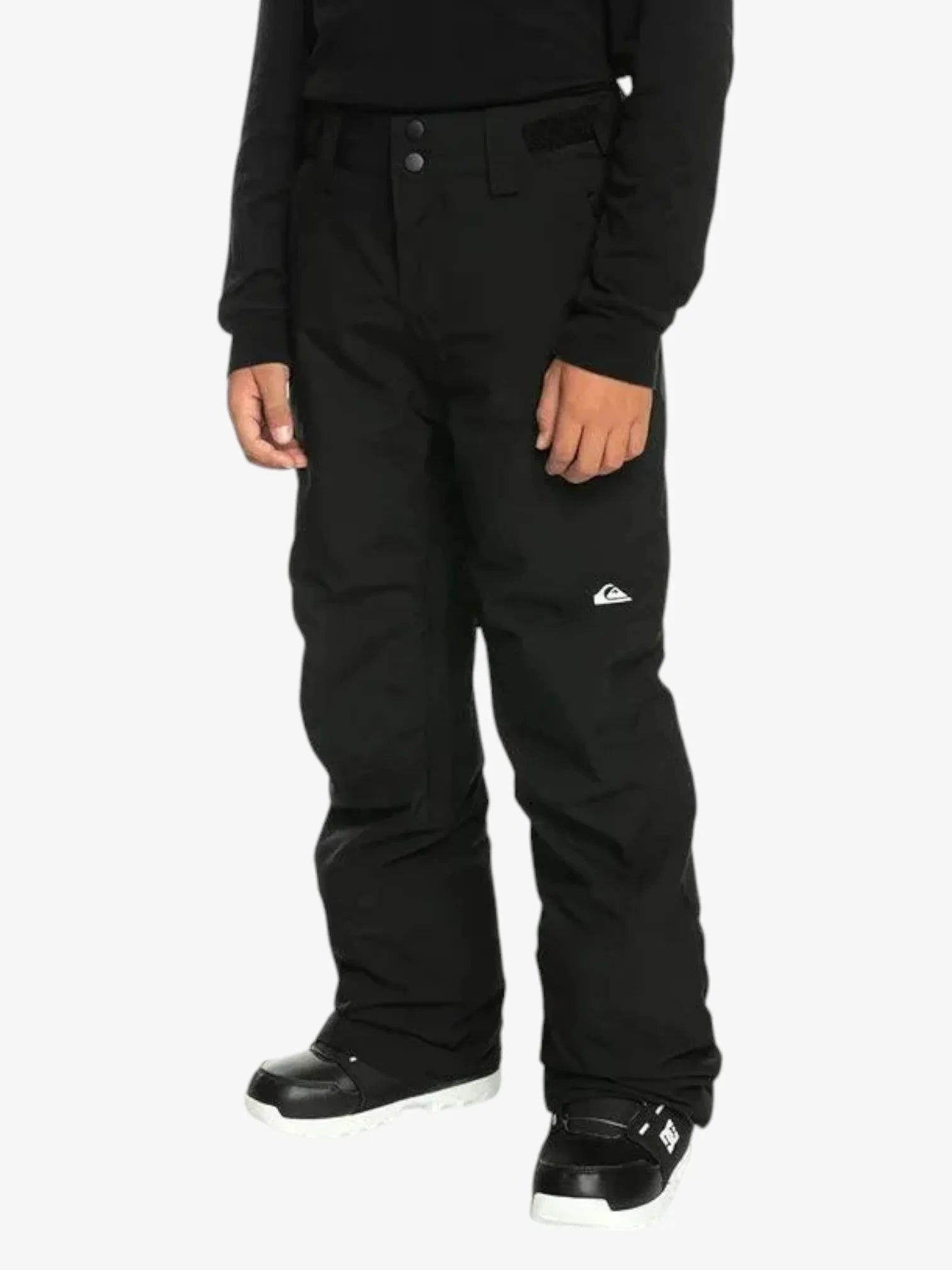 Quiksilver Snow Estate Kids' Snow Pants - Black - Waterproof & Insulated for Winter Sports & Outdoor Play