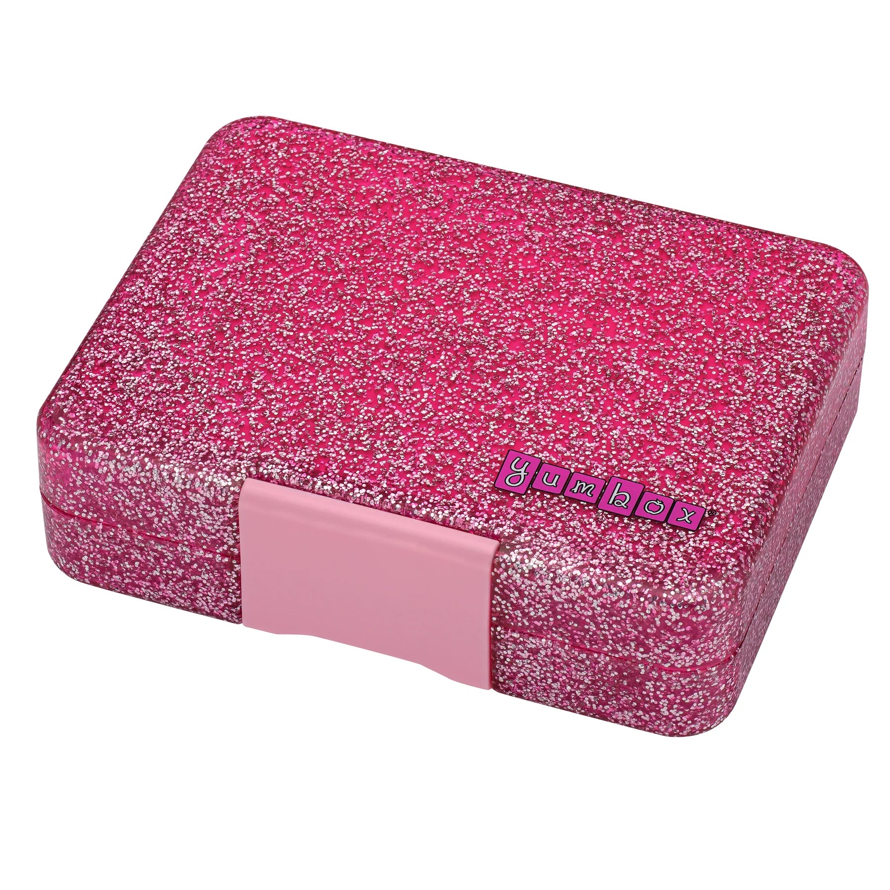 Yumbox Snack Box for Kids - Sparkle Pink Glitter Leak-Proof Bento Lunch Container | Perfect for School, Picnics & Travel | BPA-Free & Eco-Friendly