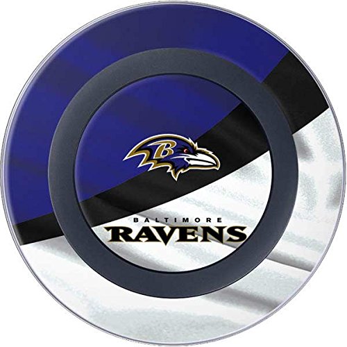 Officially Licensed NFL Baltimore Ravens Skin Decal Compatible with Samsung Wireless Charger - Perfect for Home, Office & Game Day Decor