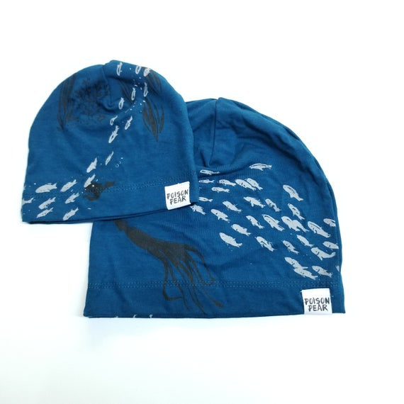 Poison Pear Deep Sea Baby Hat - Soft & Stylish Newborn Beanie for Boys & Girls - Perfect for Beach, Photography & Outdoor Adventures