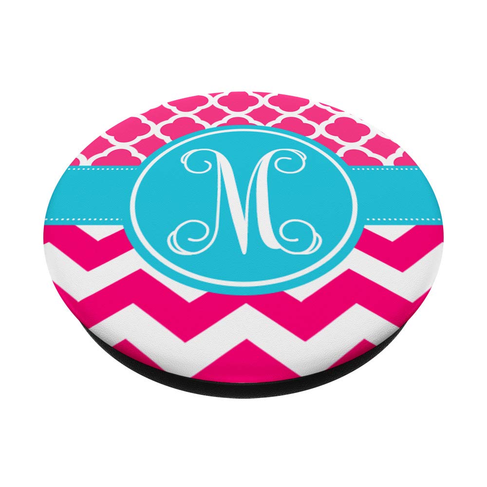 Monogrammed Personalized Pink & Blue Initial M Necklace - Perfect for Gifts, Birthdays, and Everyday Elegance
