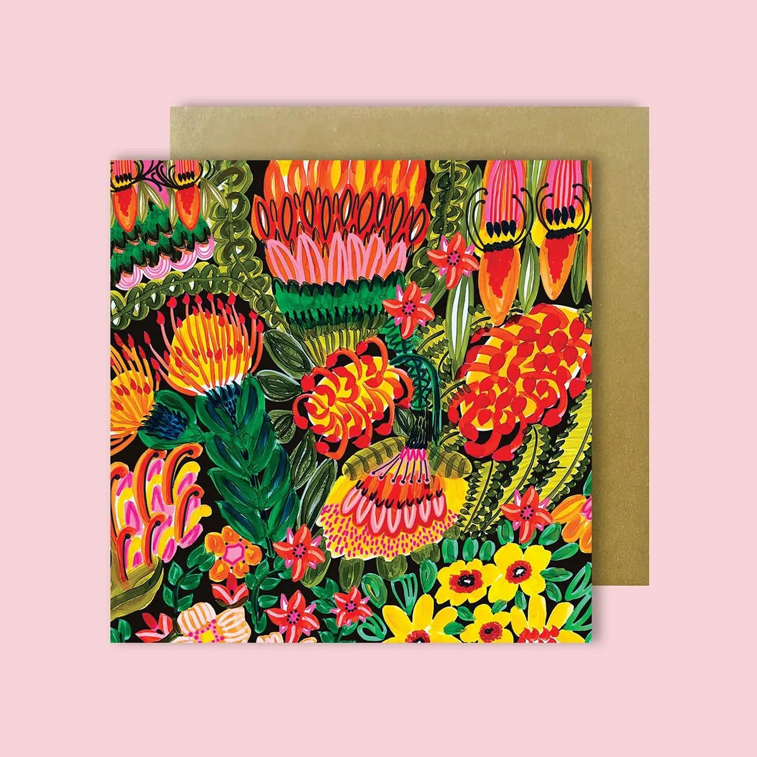 Australiana Botanica Set of 4 Australian Greeting Cards with Native Flora Designs - Perfect for Birthdays, Thank You Notes & Home Decor