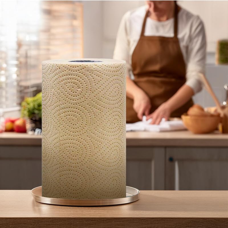 Beco Bamboo 2-Ply Kitchen Paper Towels | 240 Sheets (60 Sheets x 4 Rolls) | 100% Eco-Friendly Bamboo Pulp | Soft & Super Absorbent | Food Safe & Chemical Free | Perfect for Kitchen Cleaning, Spills & Food Prep
