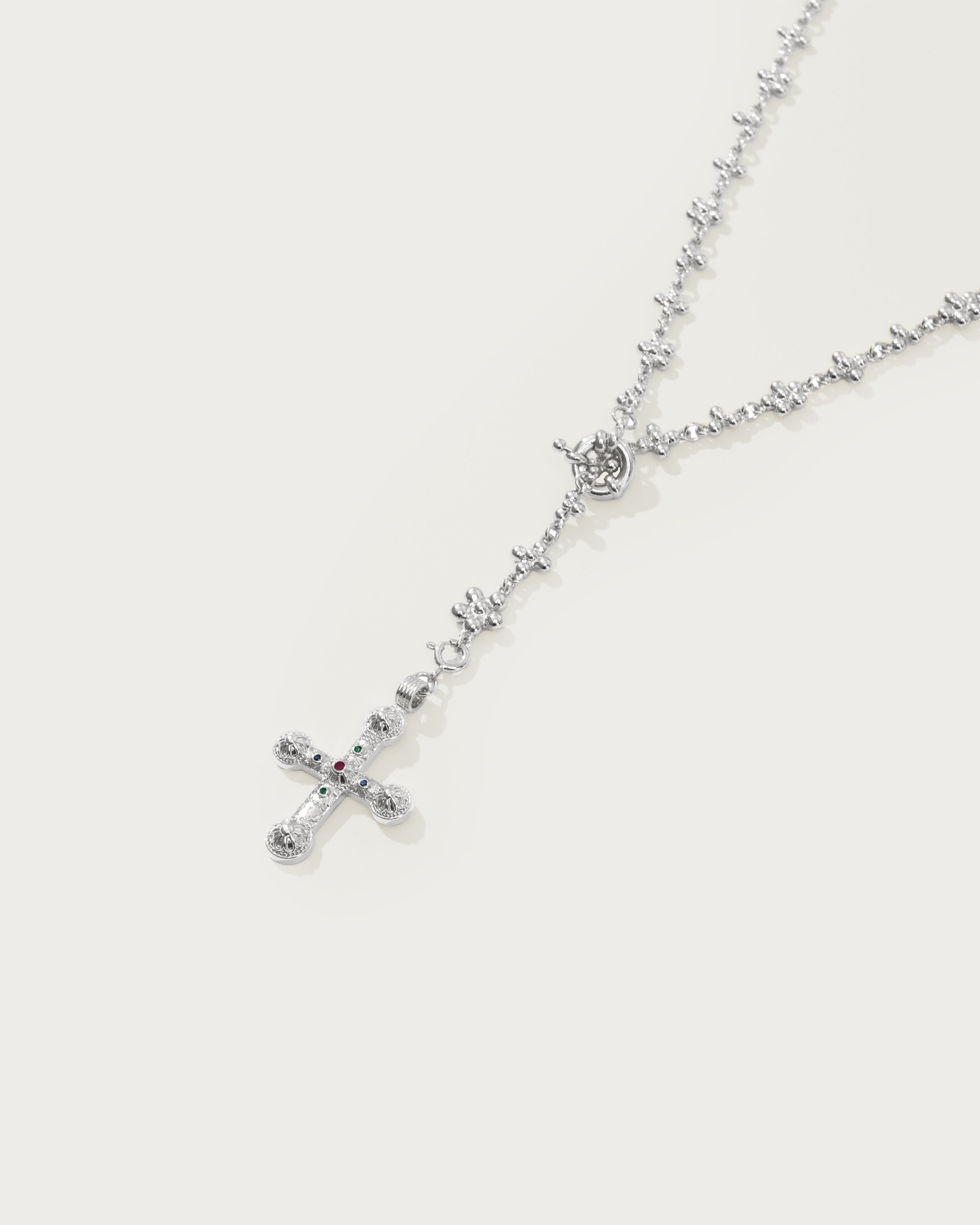 Sterling Silver Daisy Molecule Chain Necklace - Elegant Floral Jewelry for Women, Perfect for Everyday Wear, Gifts & Special Occasions