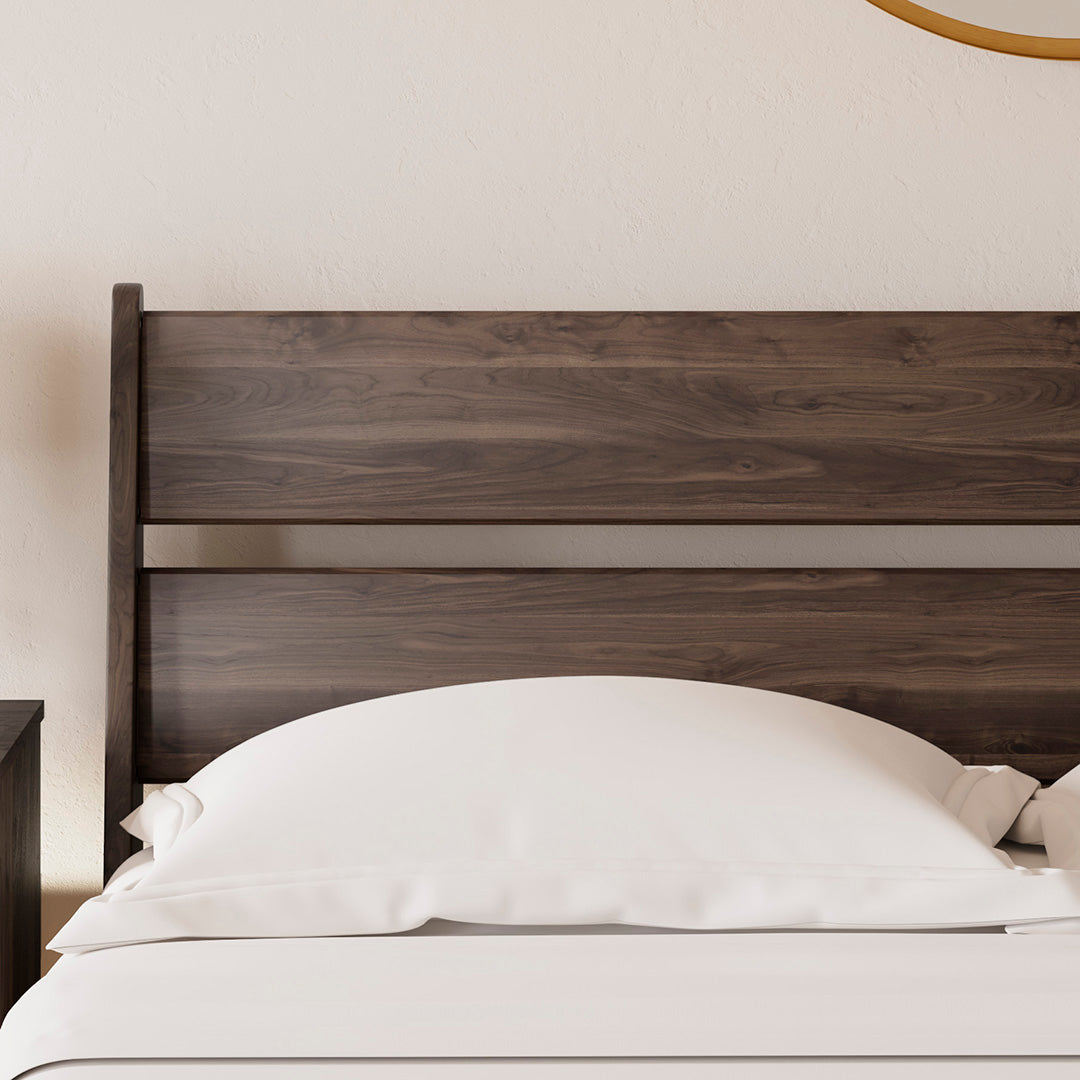 Calverson Queen Size Bed Frame - Modern & Sturdy Platform Bed for Bedroom - Perfect for Master Bedroom, Guest Room, or Apartment