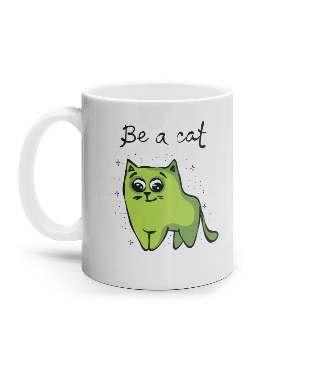 Premium Funny Cat Coffee Mug - Cute Kitty Design, Unique Gift for Cat Lovers - Perfect for Christmas, Birthday & Everyday Use - Comfortable Handle, High-Quality Printed Ceramic Cup for Coffee, Tea & Hot Drinks