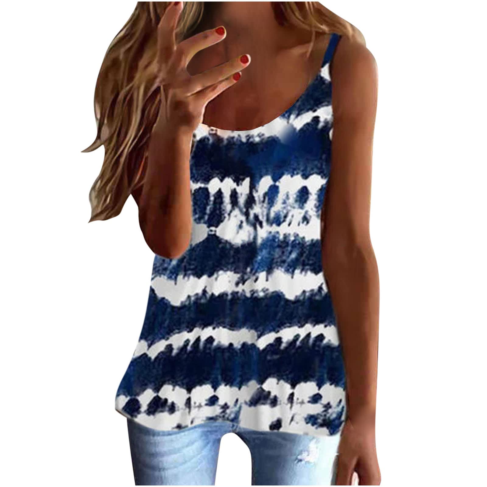 Women's Floral Camisole Tops - Summer Sleeveless Casual Tank Tops, Slim Fitted Tees for Juniors | Perfect for Beach Outings, Date Nights & Summer Vacations