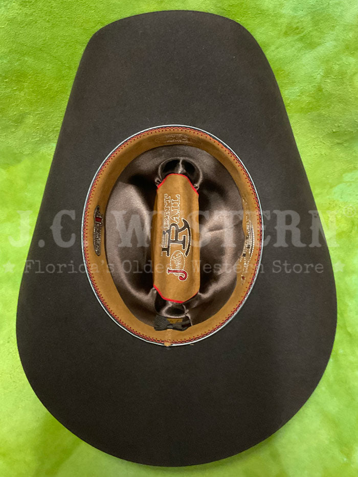 Justin JF0657TOWN CHO 6x Townes Western Felt Hat in Chocolate Brown - Perfect for Cowboy Rides, Country Music Festivals & Western Fashion Outfits
