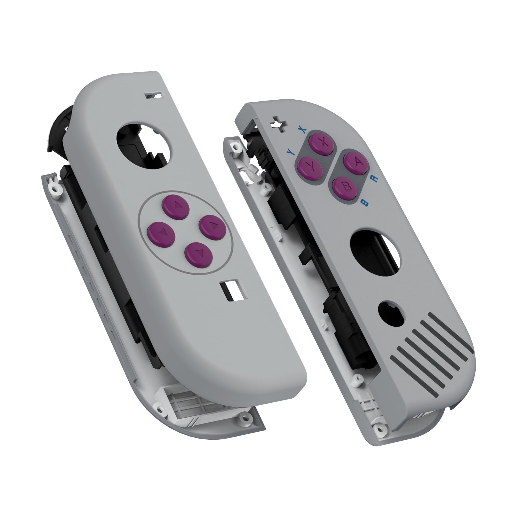 eXtremeRate DIY Replacement Shell & Buttons Kit for Nintendo Switch/Switch OLED Joy-Con Controllers - Classic 1989 GB DMG-01 Style (No Joy-Con Included) - Perfect for Gaming Enthusiasts and Custom Modders