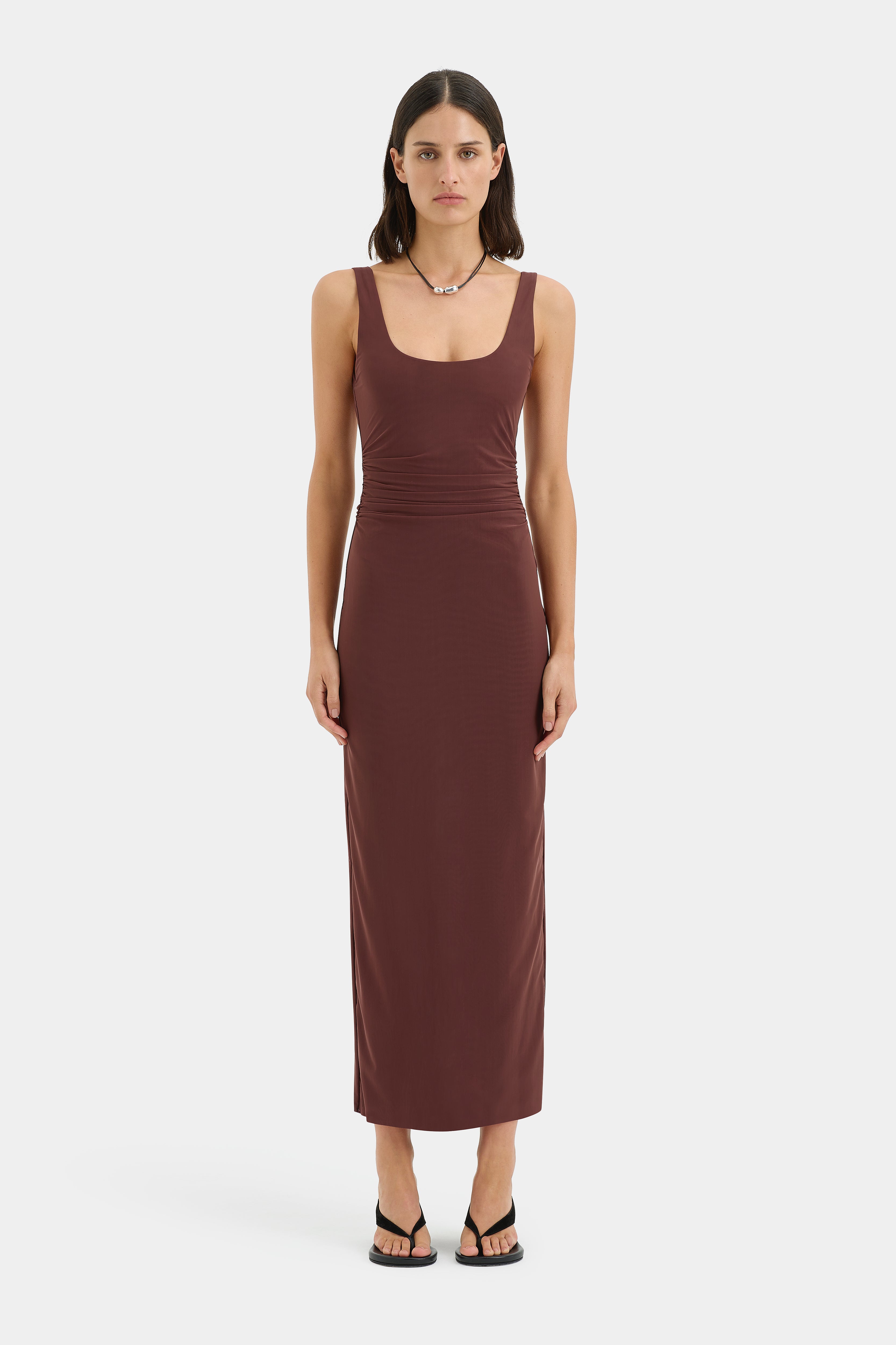 Jacques Twist Midi Dress - Flowy Summer Dress for Women, Elegant Floral Print Party Dress with Ruffle Sleeves | Perfect for Weddings, Cocktail Parties & Date Nights