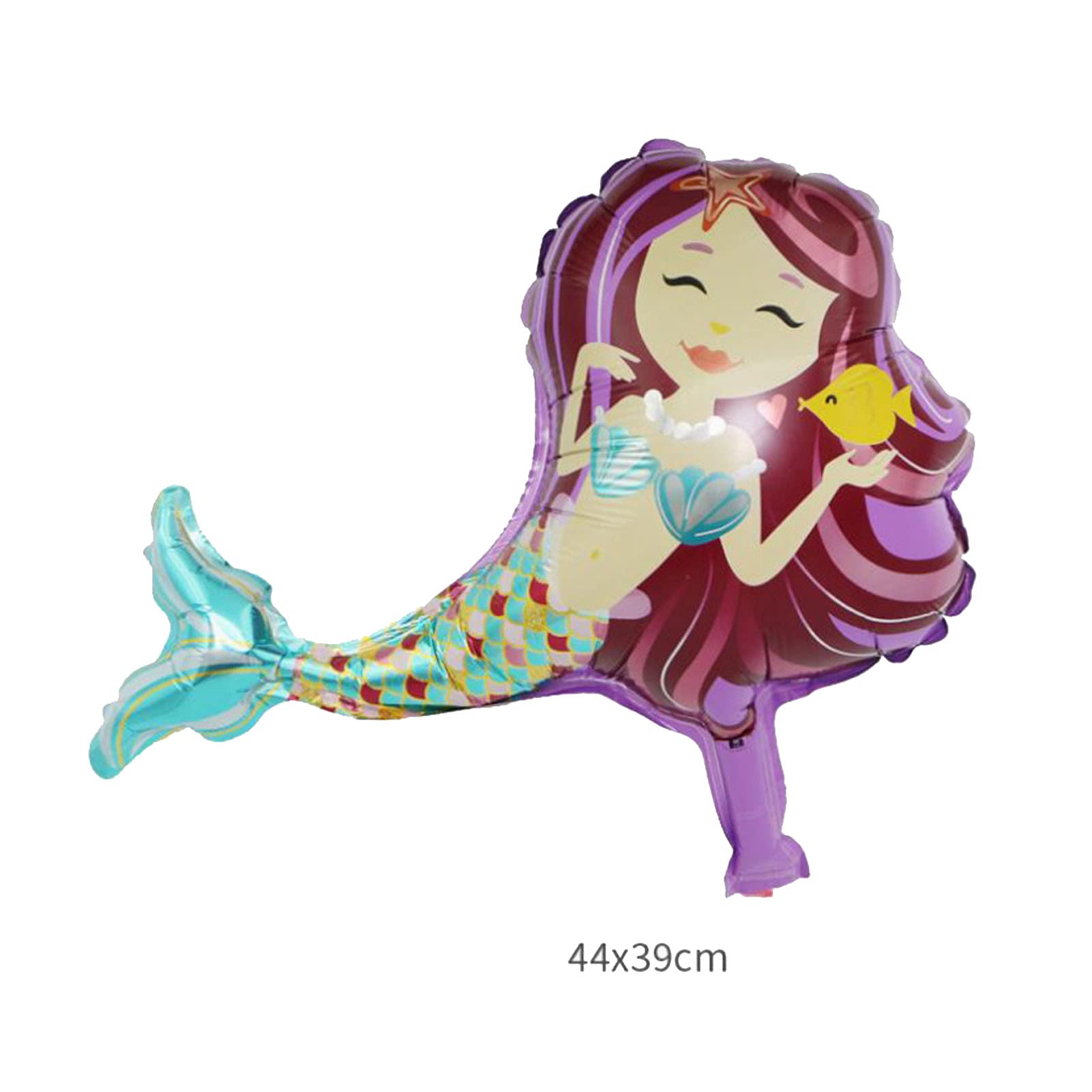8 Pack Mermaid Balloons - Under The Sea Foil Balloons for Baby Shower, Wedding, Birthday Party Decorations | Perfect for Ocean Theme Parties, Kids Room Decor & Photo Backdrops