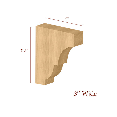 Craftsman Small Bar Bracket BB 306 S Wide - Heavy Duty Metal Support Bracket for Shelves, Cabinets & DIY Projects | Perfect for Home Garage, Workshop & Storage Organization